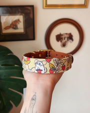 mossy mice collar - FoxMoth - Leather Dog Collar