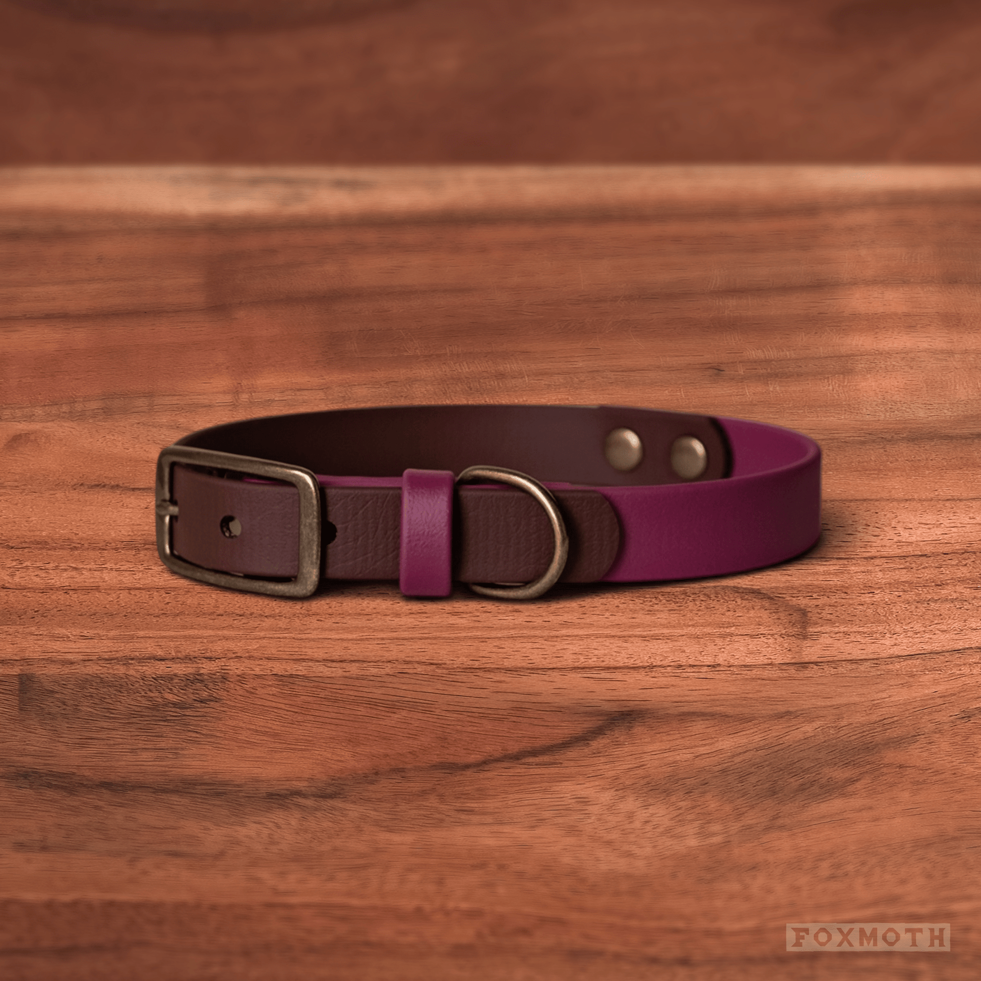 Merlot Buckle Collar - FoxMoth - Pet Collars & Harnesses