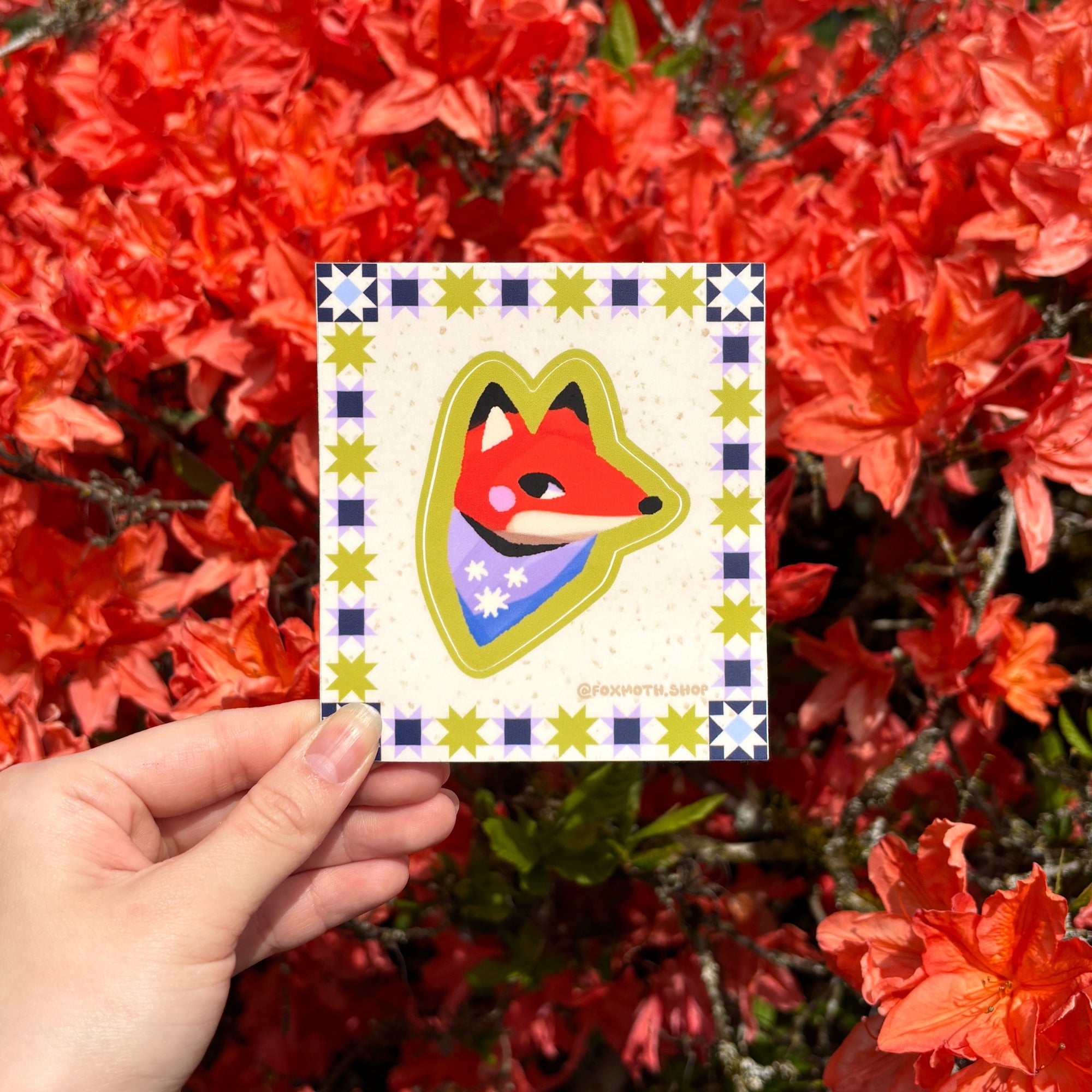 Foxshrooms Sticker - FoxMoth - 
