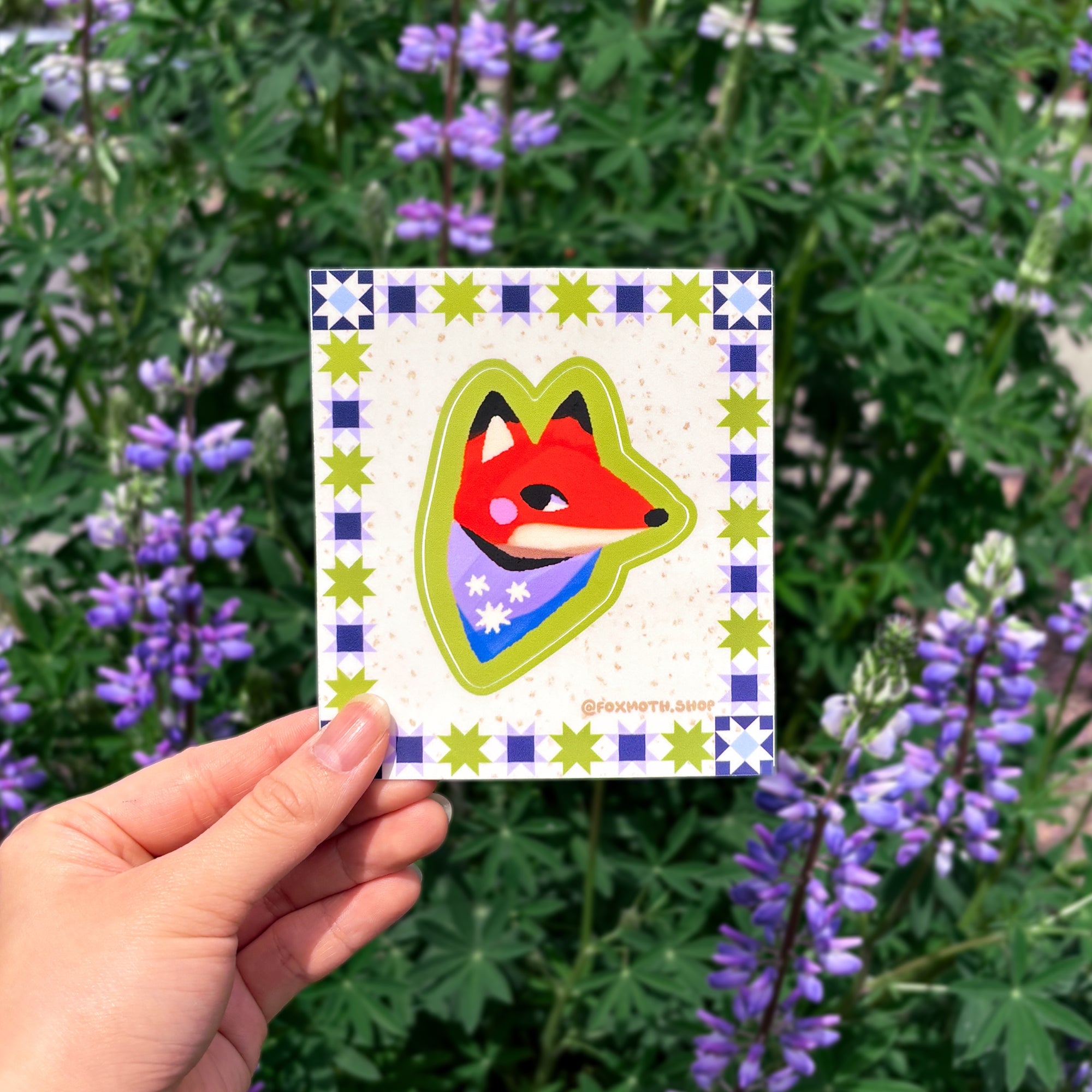 Foxshrooms Sticker - FoxMoth - 