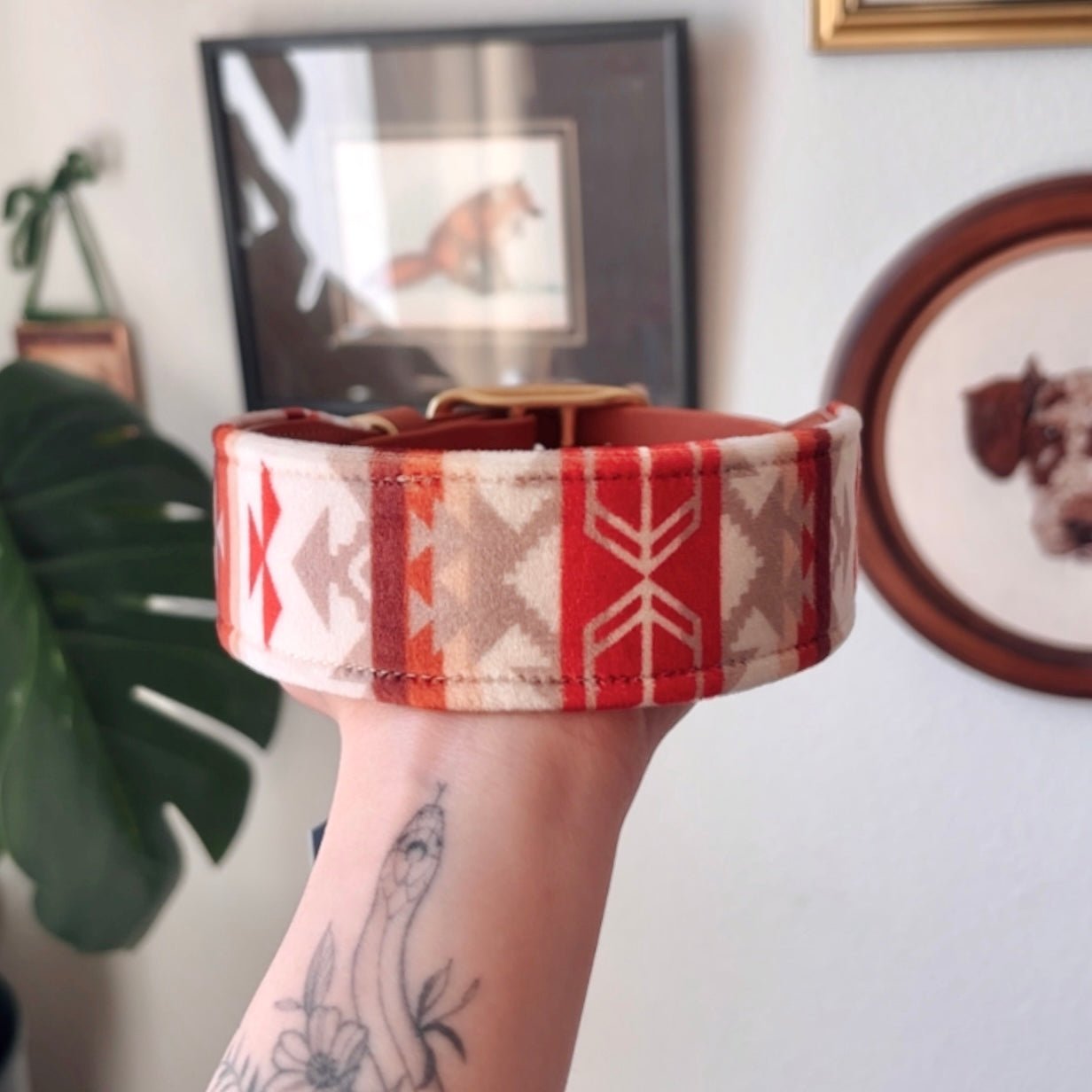 sedona collar - FoxMoth - Leather Dog Collar