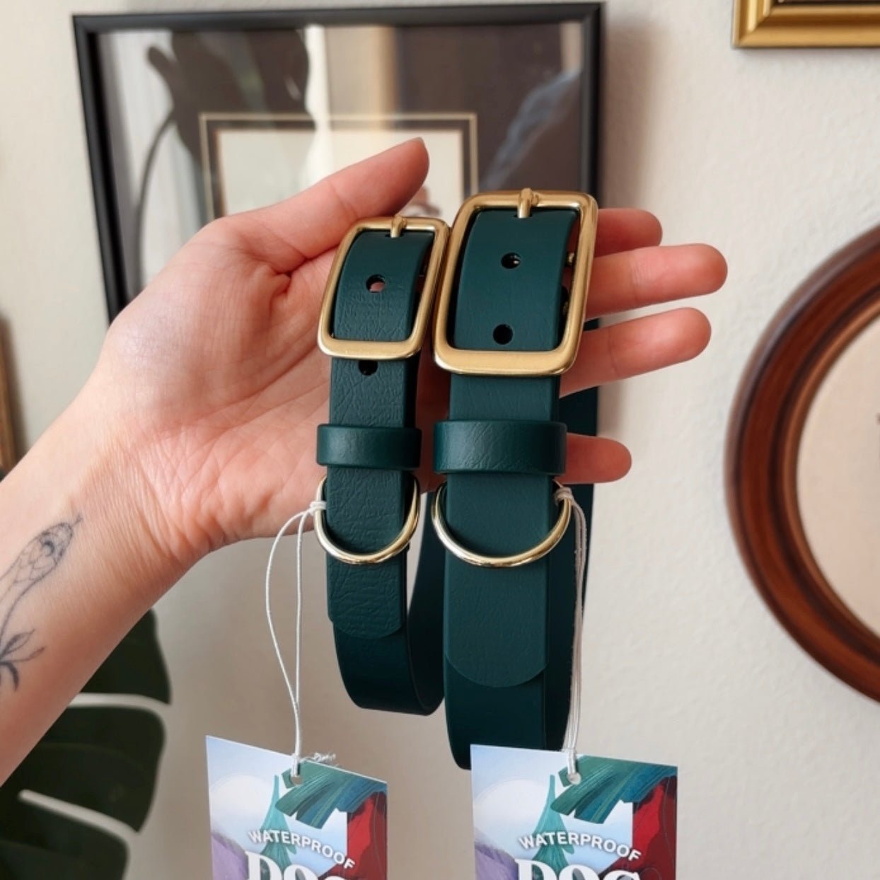 evergreen buckle collar - FoxMoth - Pet Collars & Harnesses