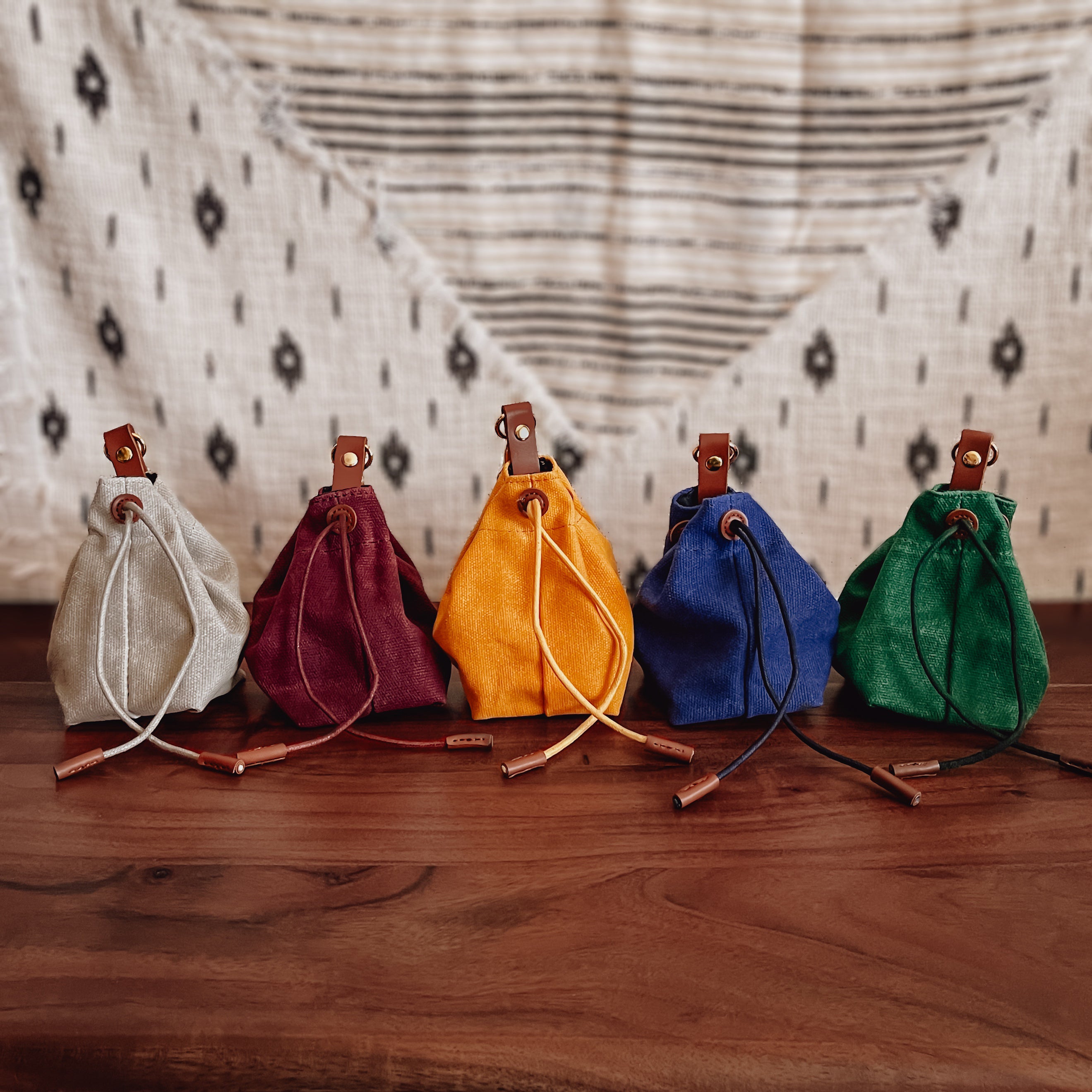 waxed canvas treat pouch