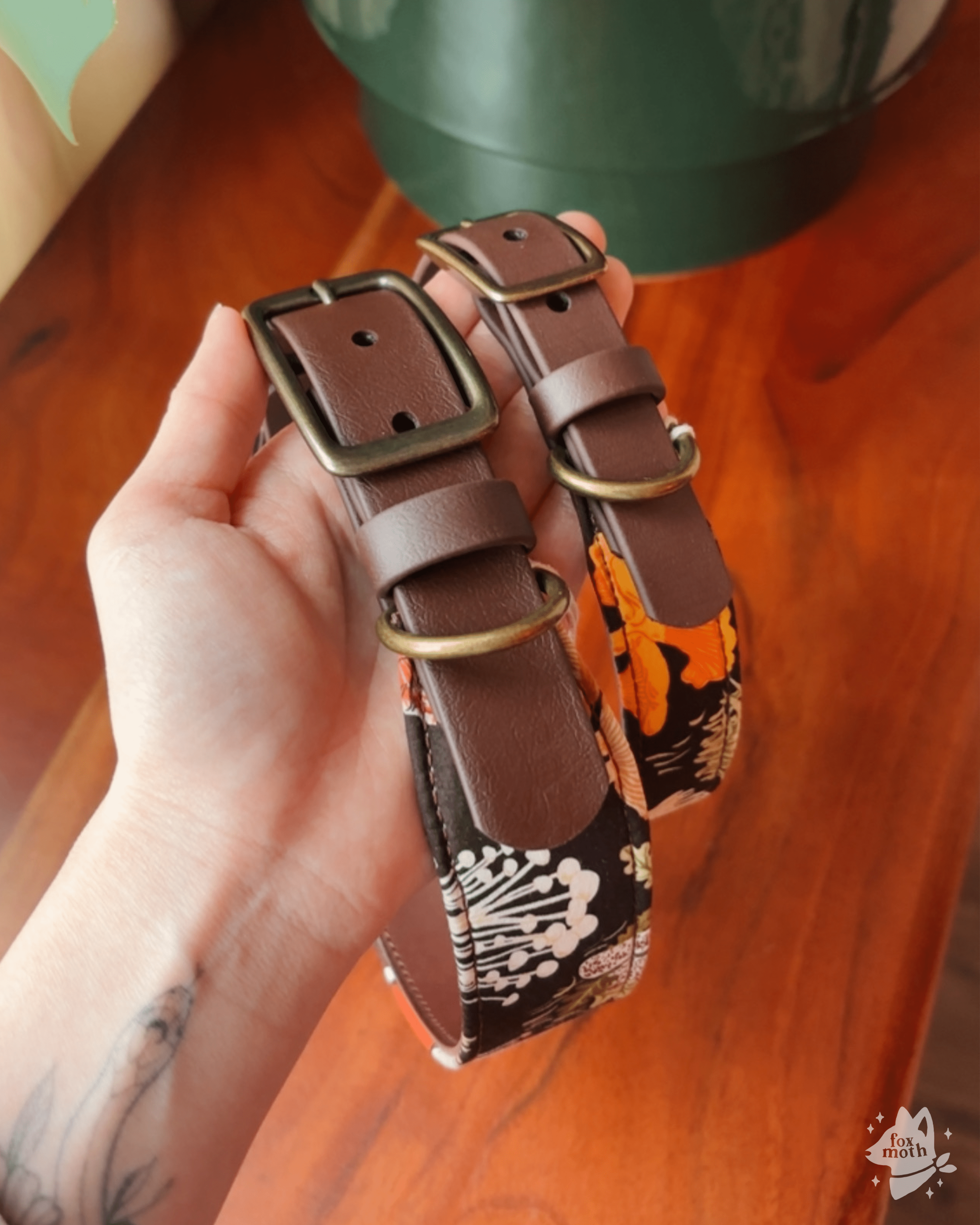 forager collar - FoxMoth - Leather Dog Collar
