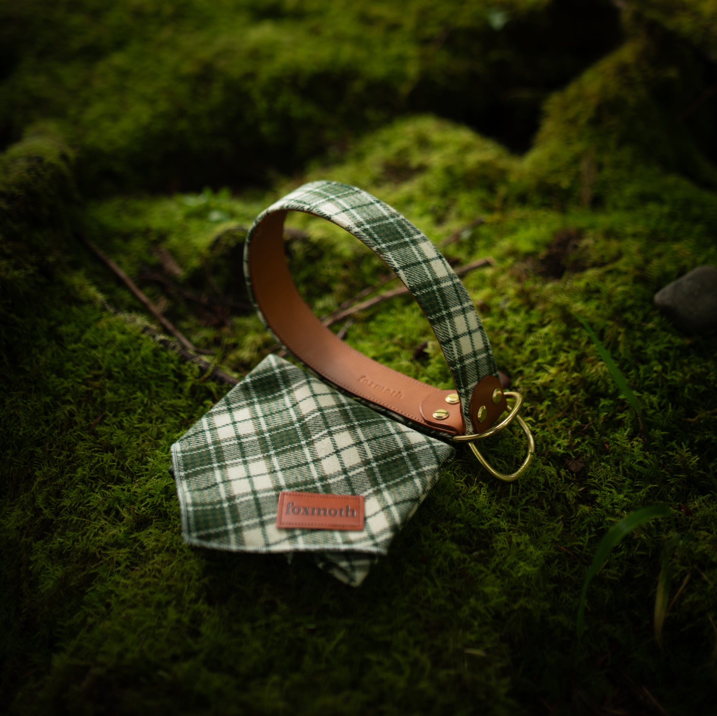 moss plaid bandana - FoxMoth - Bandana