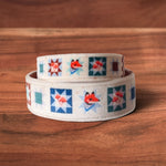 Foxshrooms Collar - FoxMoth - Leather Dog Collar