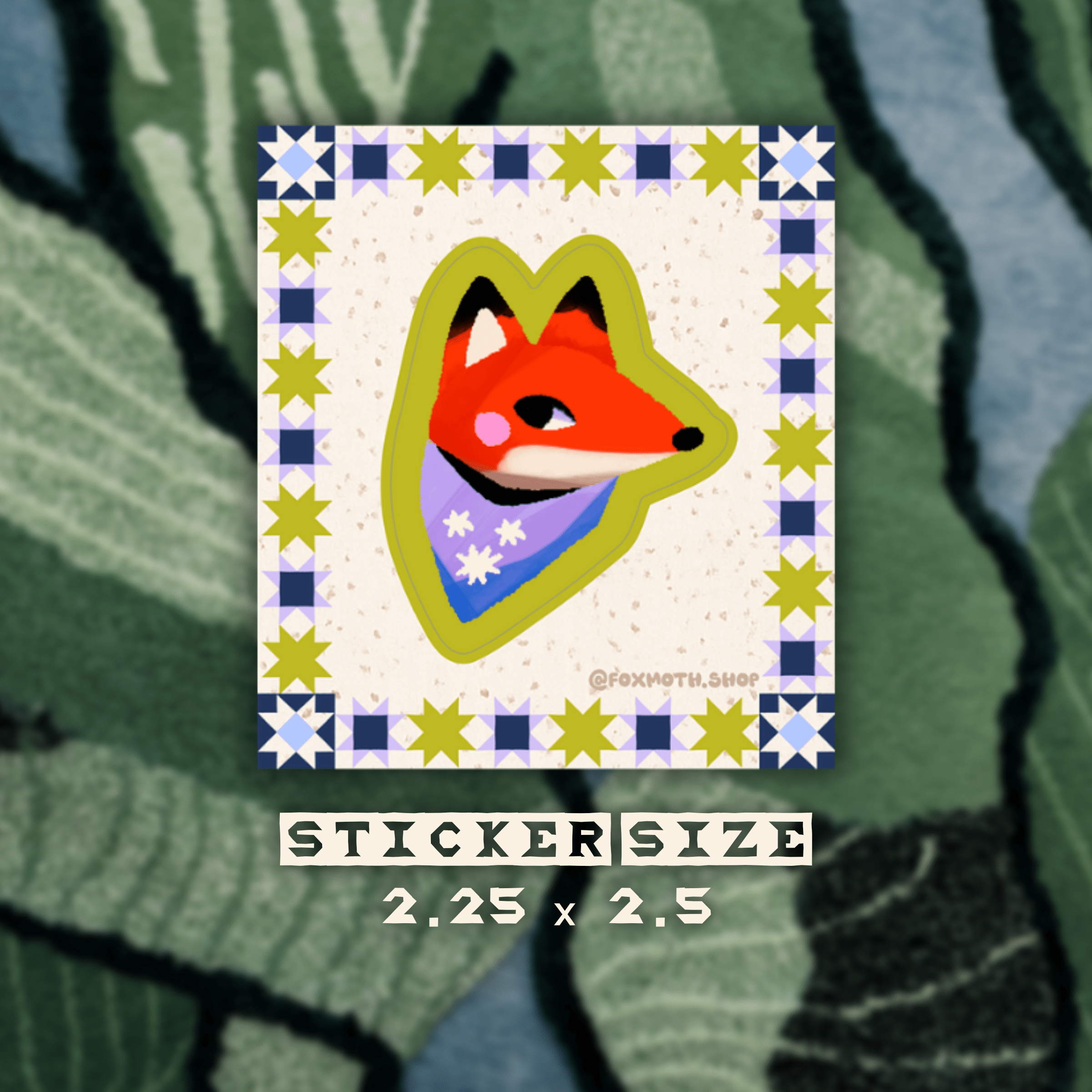 Foxshrooms Sticker - FoxMoth - 