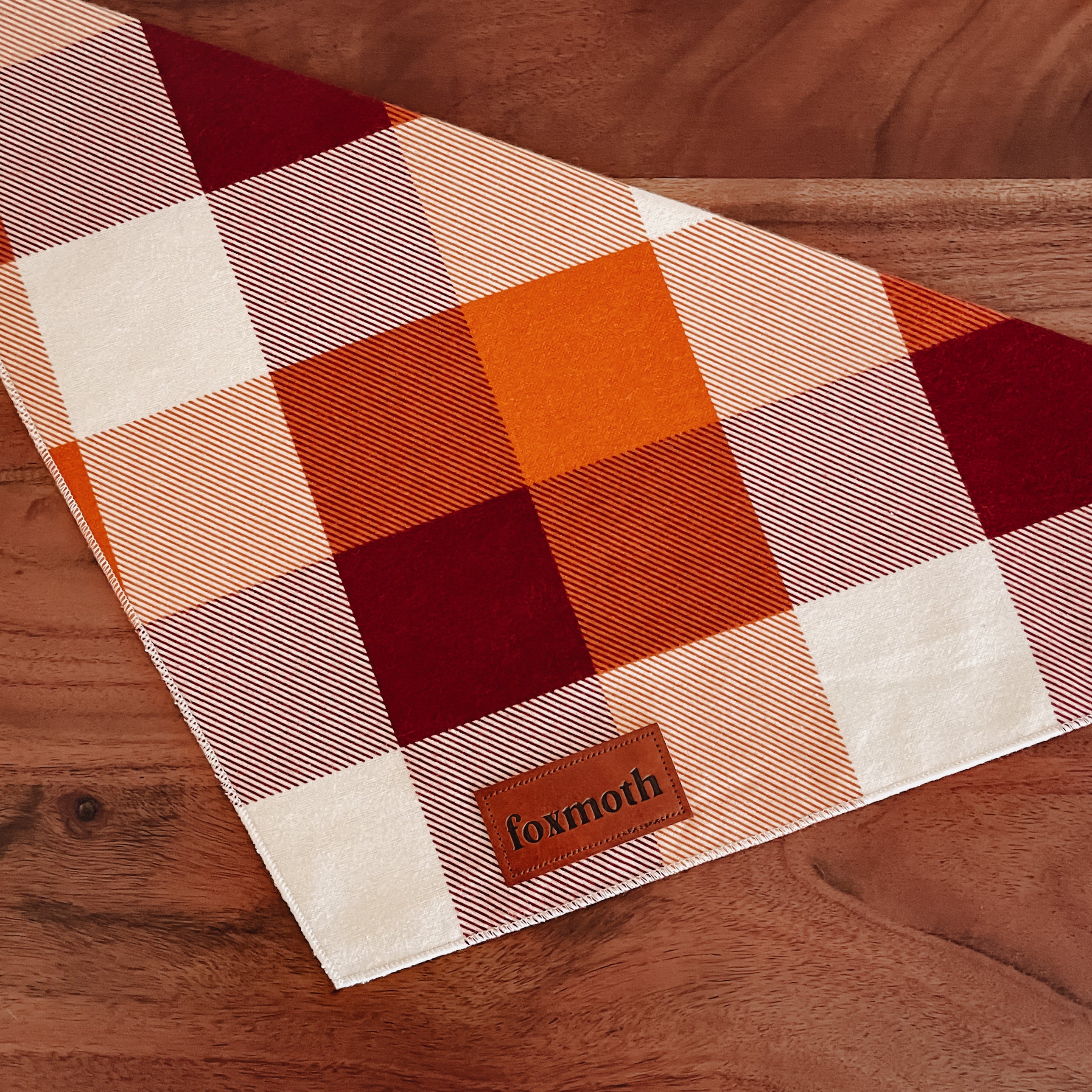 cinnamon spice plaid