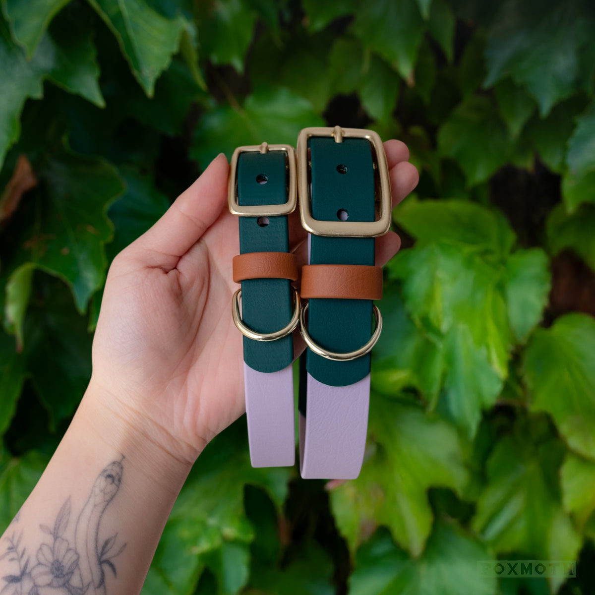 Lavender Spruce Buckle Collar - FoxMoth - Pet Collars & Harnesses