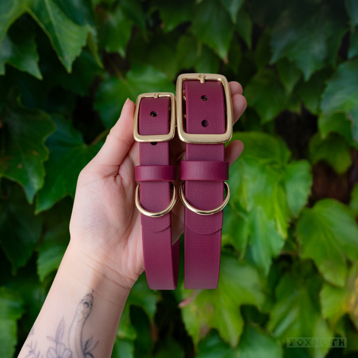 Merlot Buckle Collar - FoxMoth - Pet Collars & Harnesses