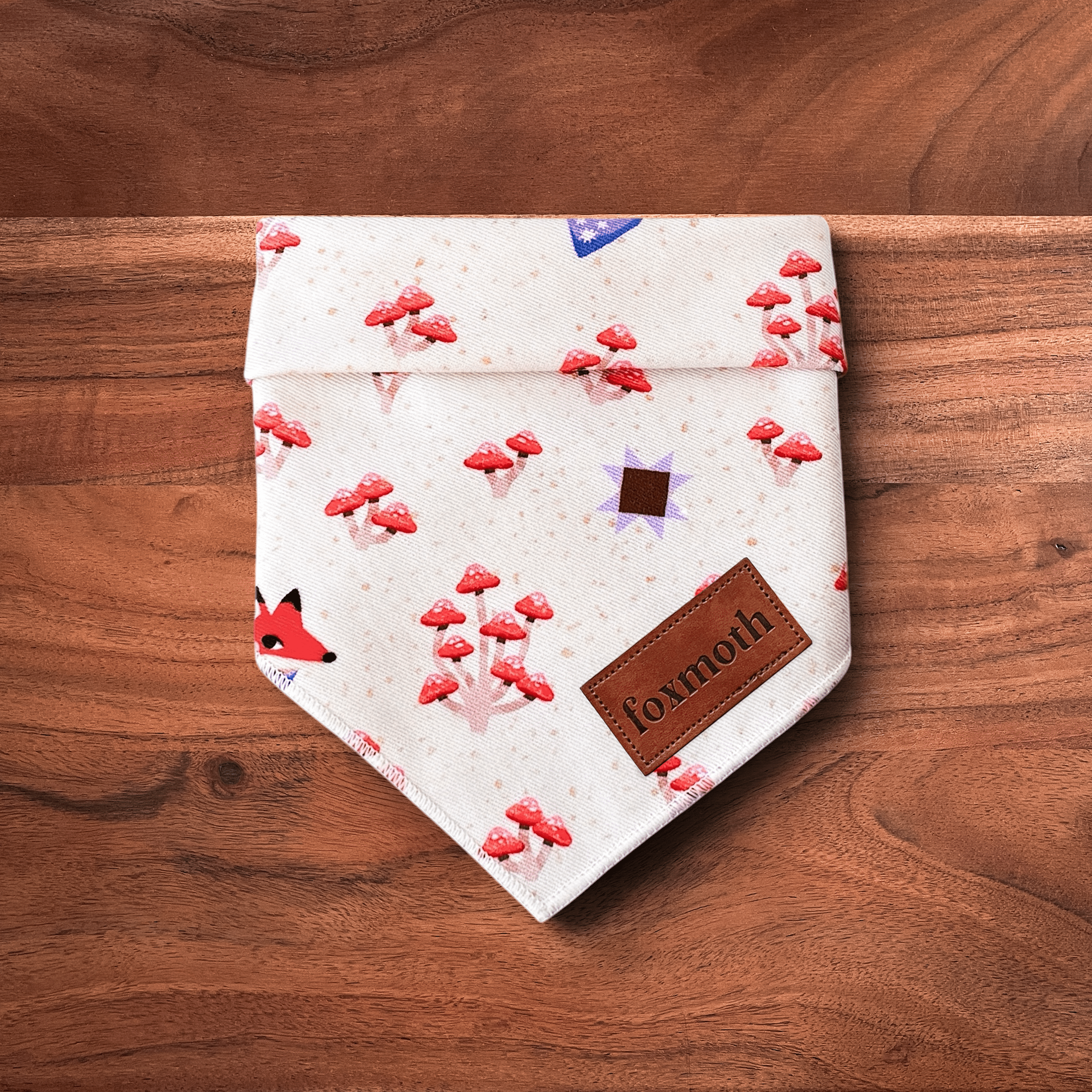 Minimal Foxshrooms Bandana - FoxMoth - Bandana