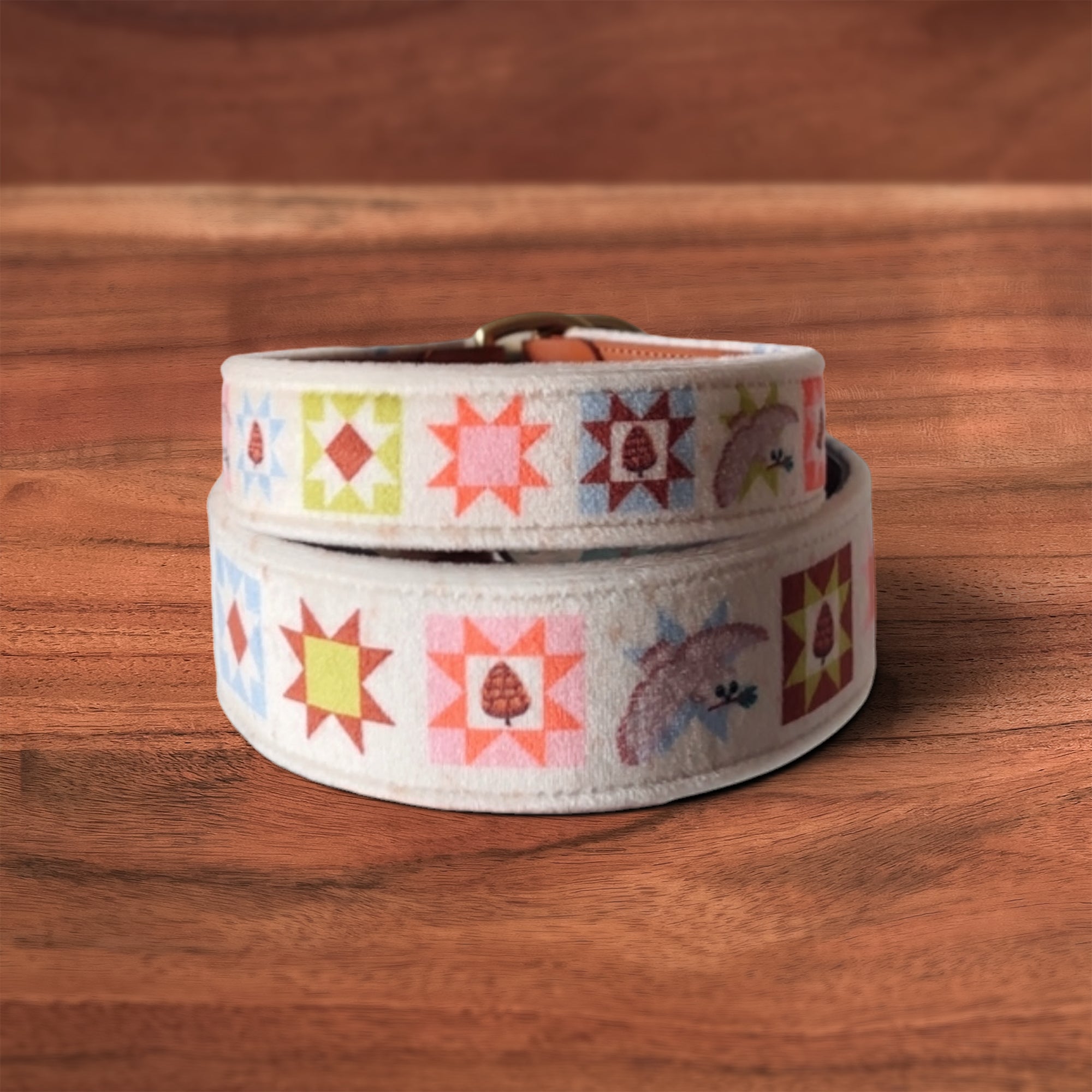 Owly Pines Collar - FoxMoth - Leather Dog Collar