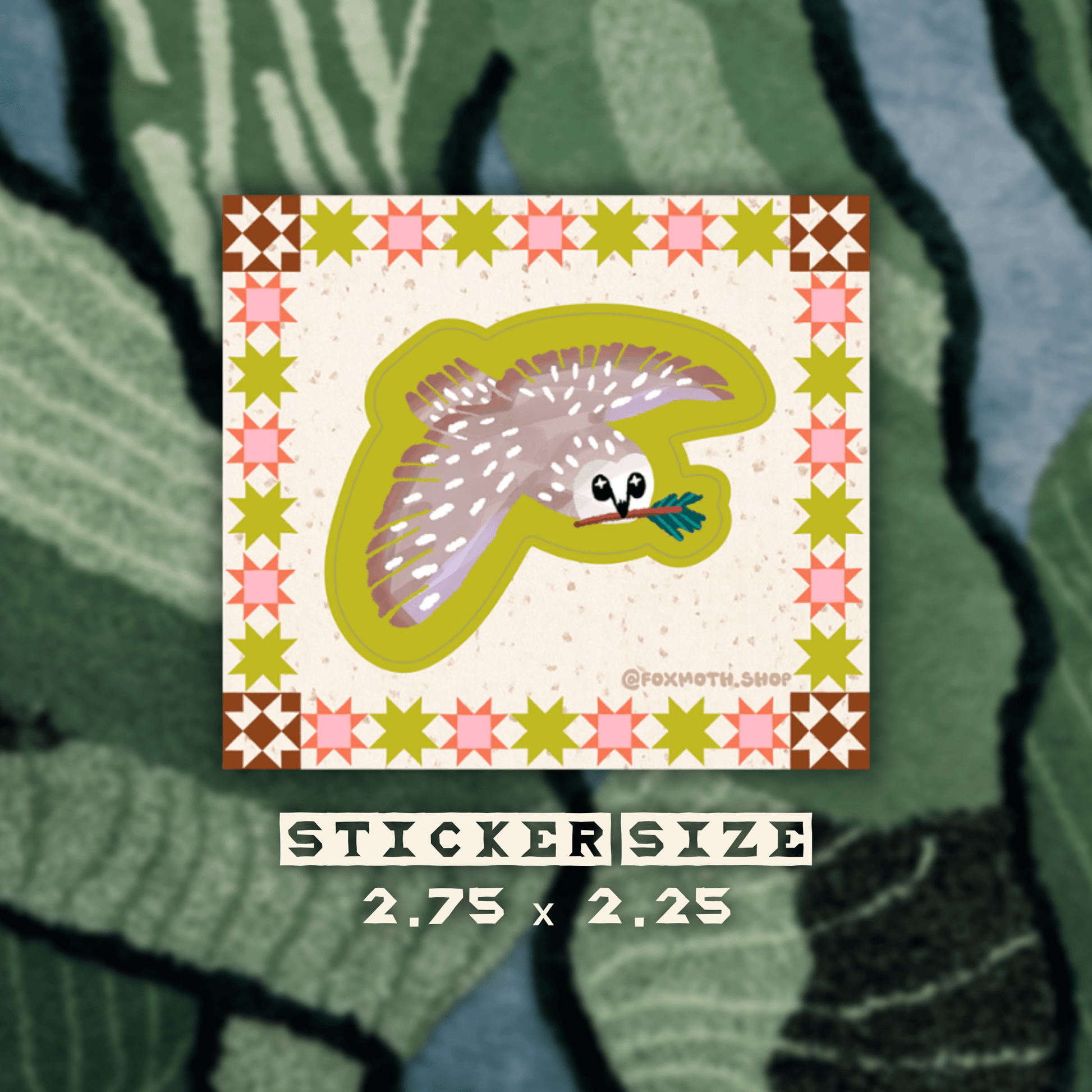 Owly Pines Sticker - FoxMoth - 