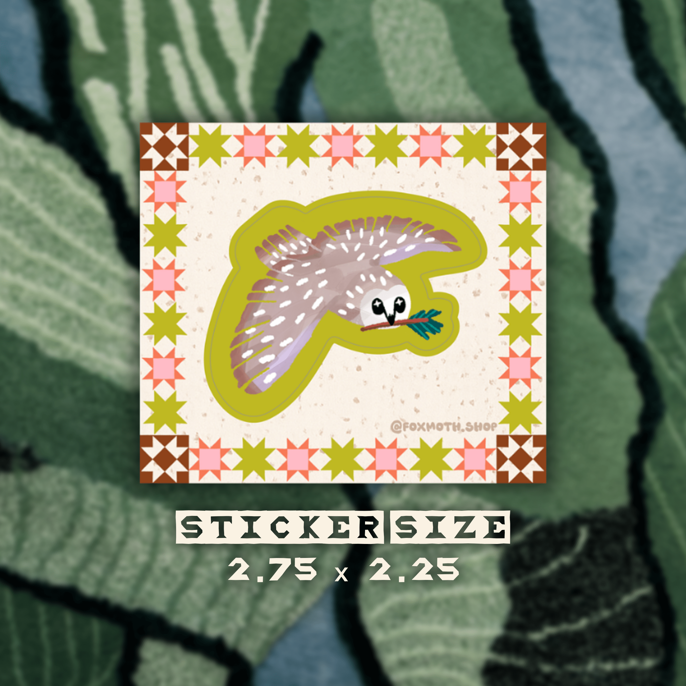 Owly Pines Sticker - FoxMoth - 