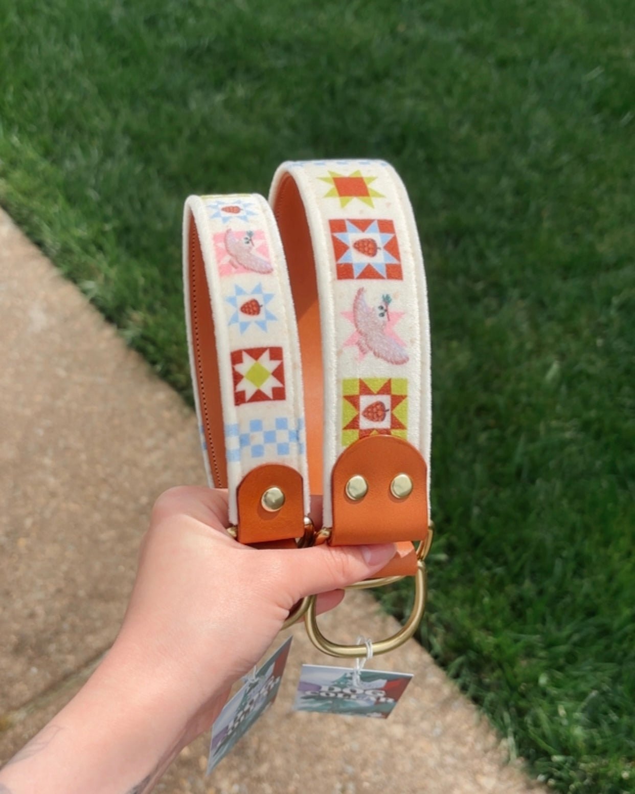 owly pines collar - FoxMoth - Leather Dog Collar