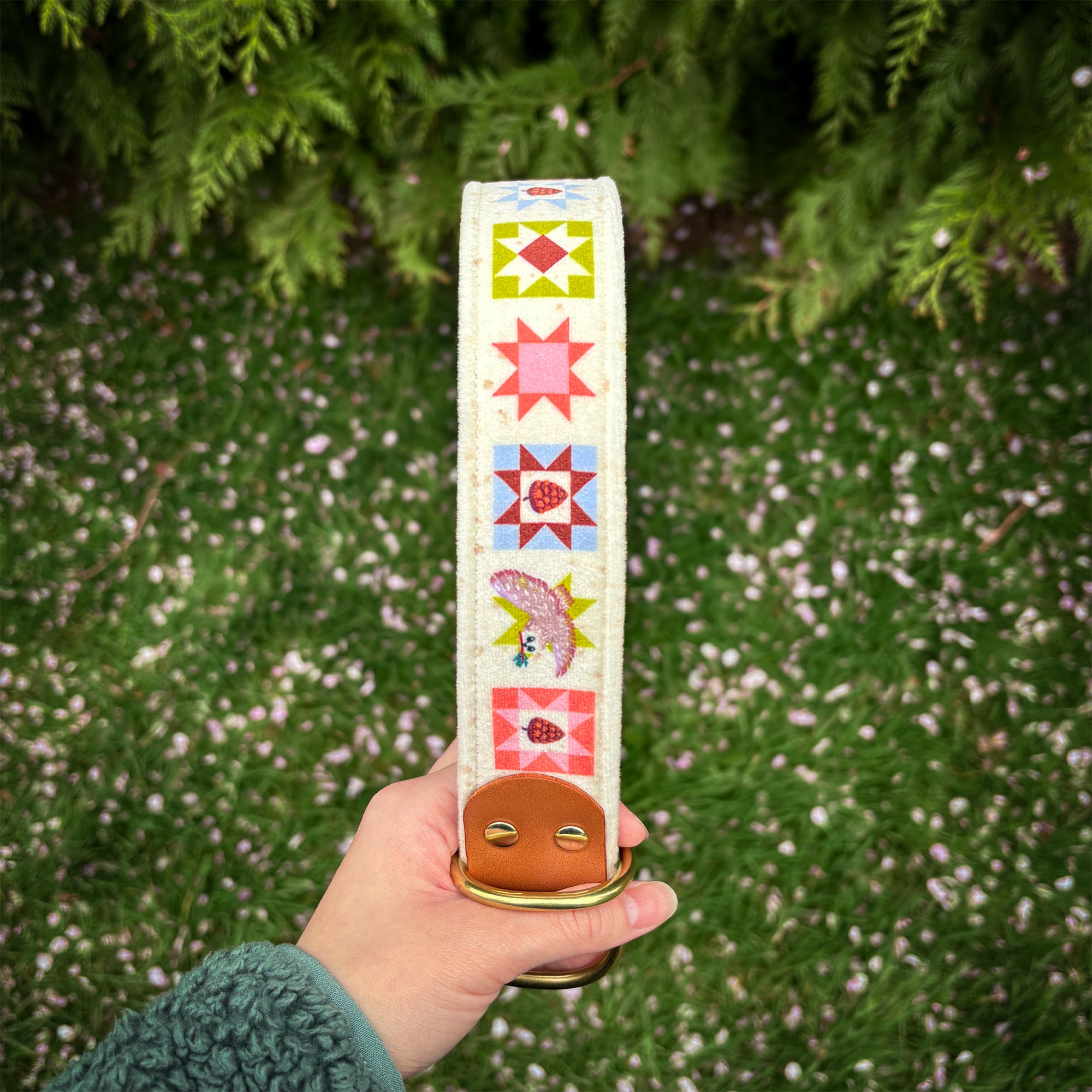 owly pines collar - FoxMoth - Leather Dog Collar