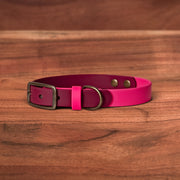Peony x Merlot Buckle Collar - FoxMoth - Pet Collars & Harnesses