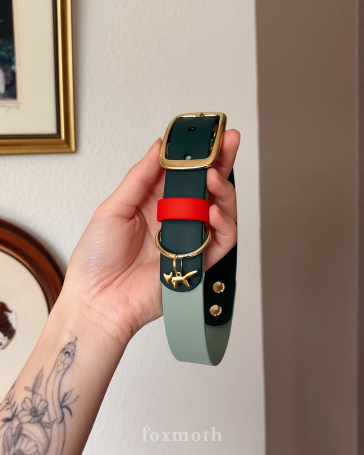 Strawberry Matcha Buckle Collar