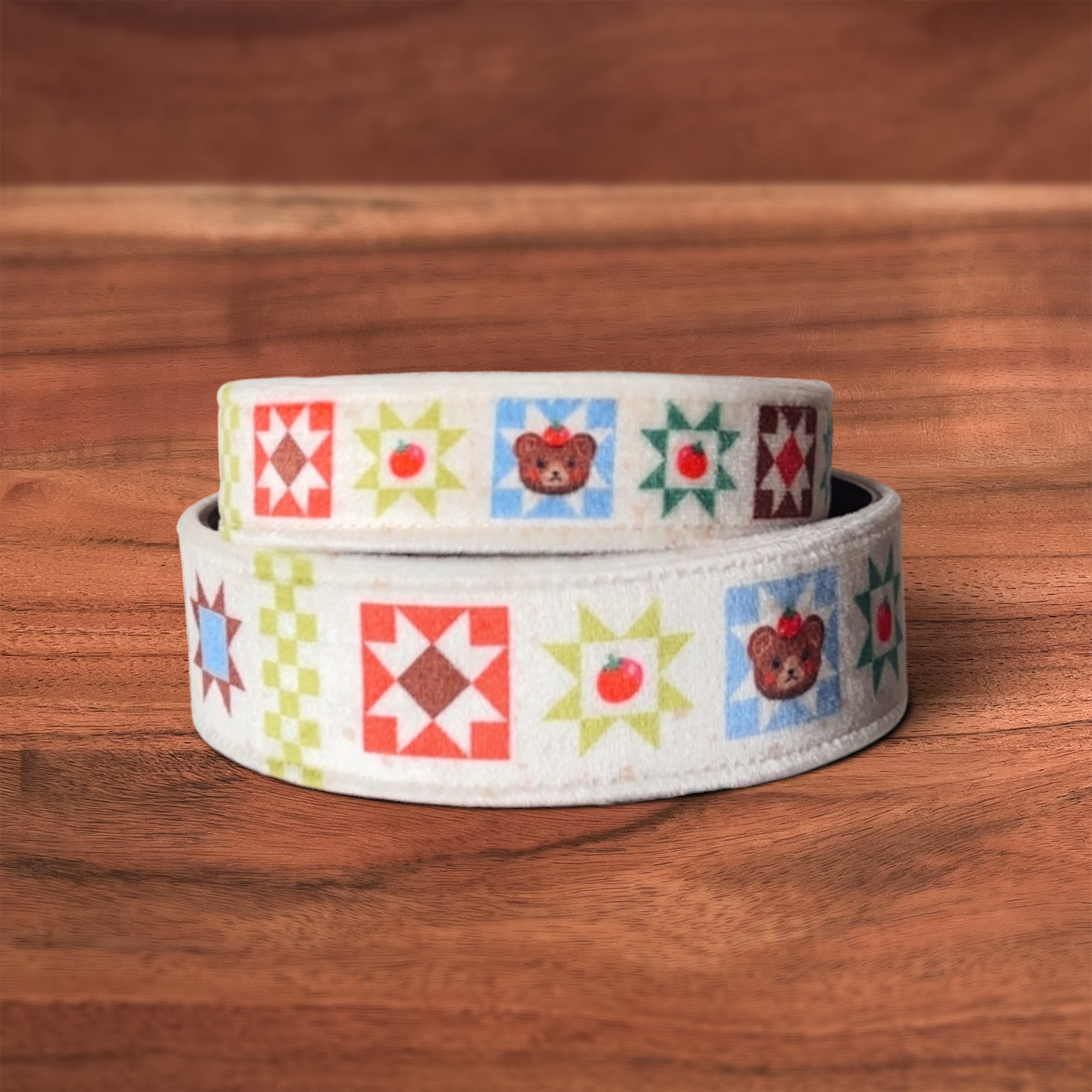 Tomato Bears Collar - FoxMoth - Leather Dog Collar