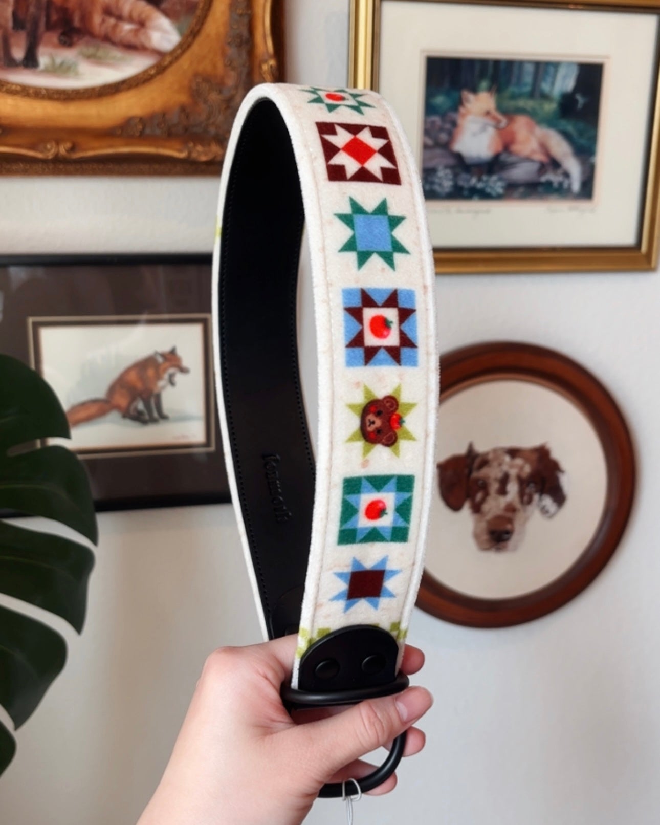 tomato bears collar - FoxMoth - Leather Dog Collar