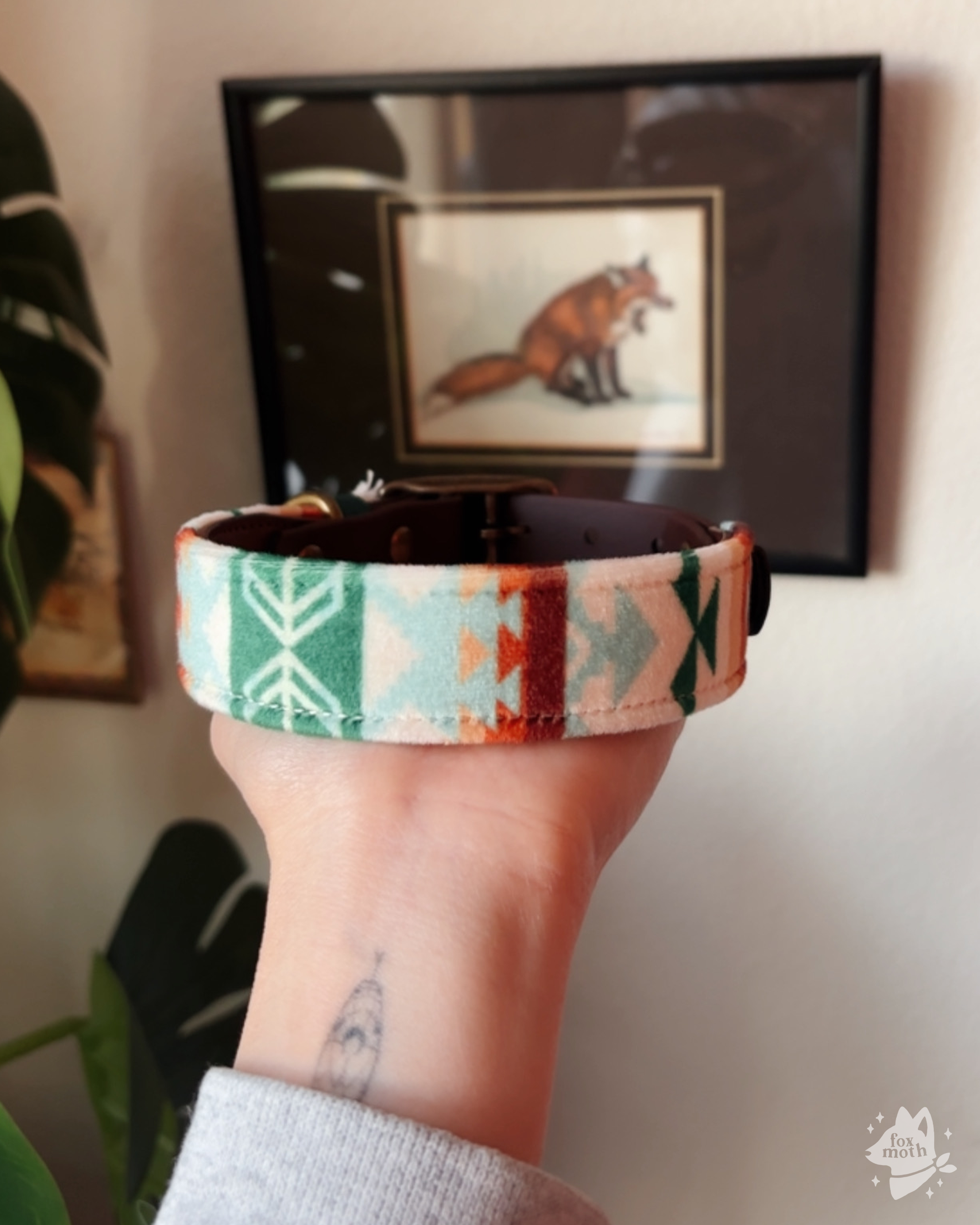 bend collar - FoxMoth - Leather Dog Collar