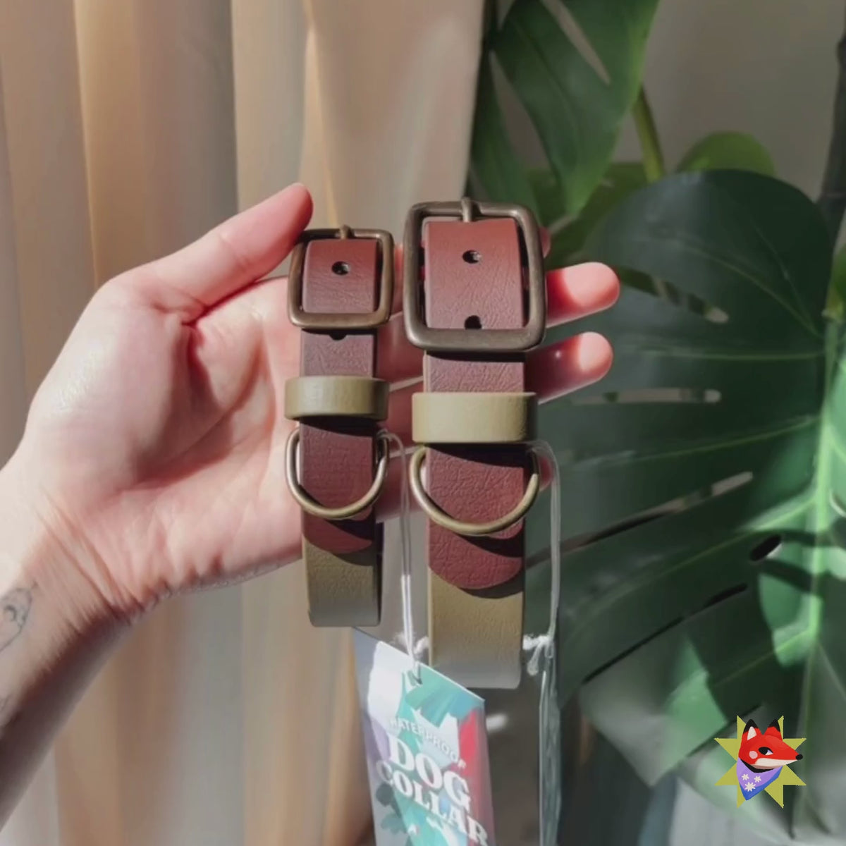 Load video: Custom Waterproof Buckle Collar