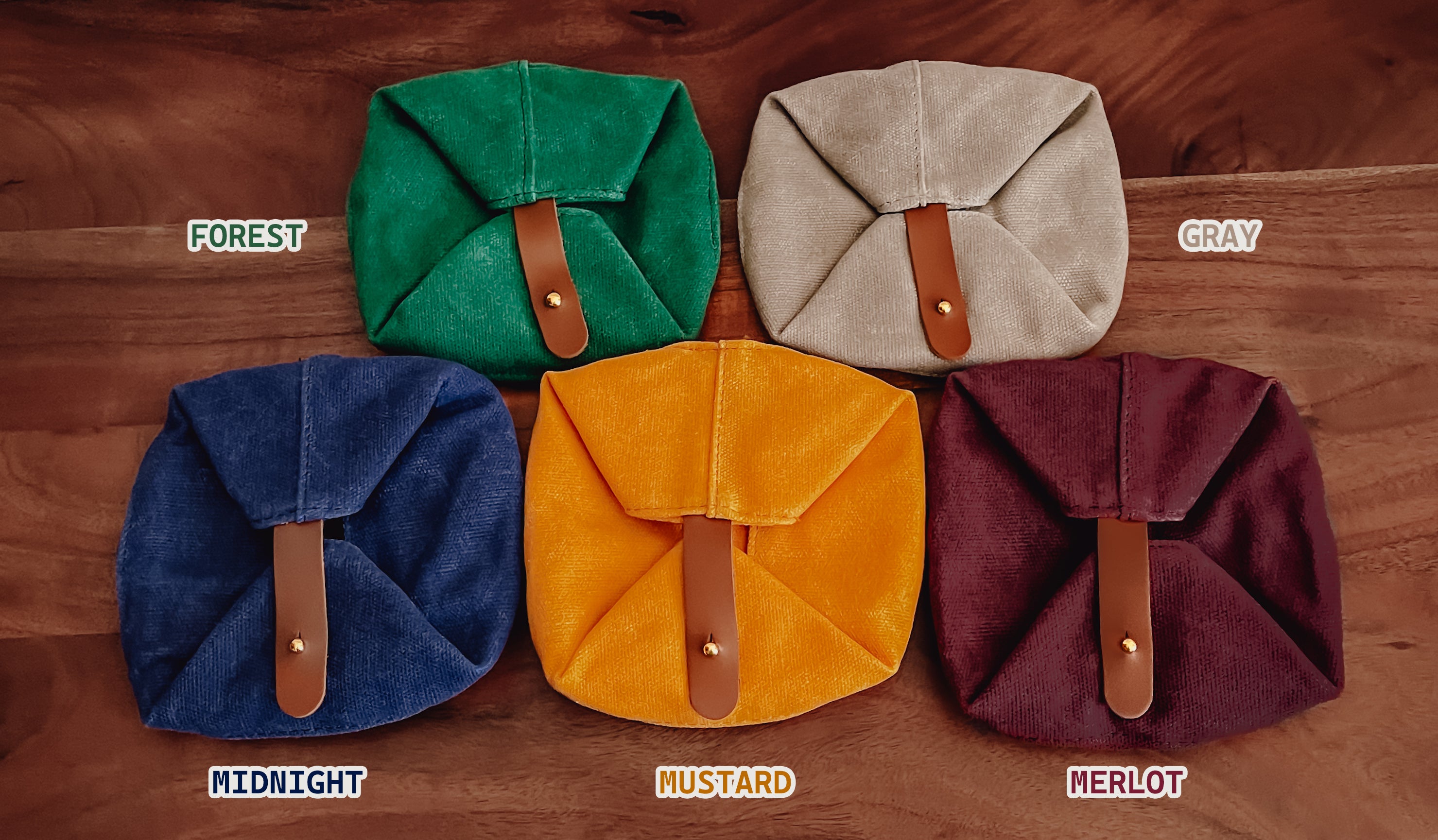 waxed canvas travel bowl | 5 colors