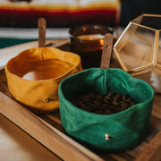 waxed canvas travel bowl | 5 colors