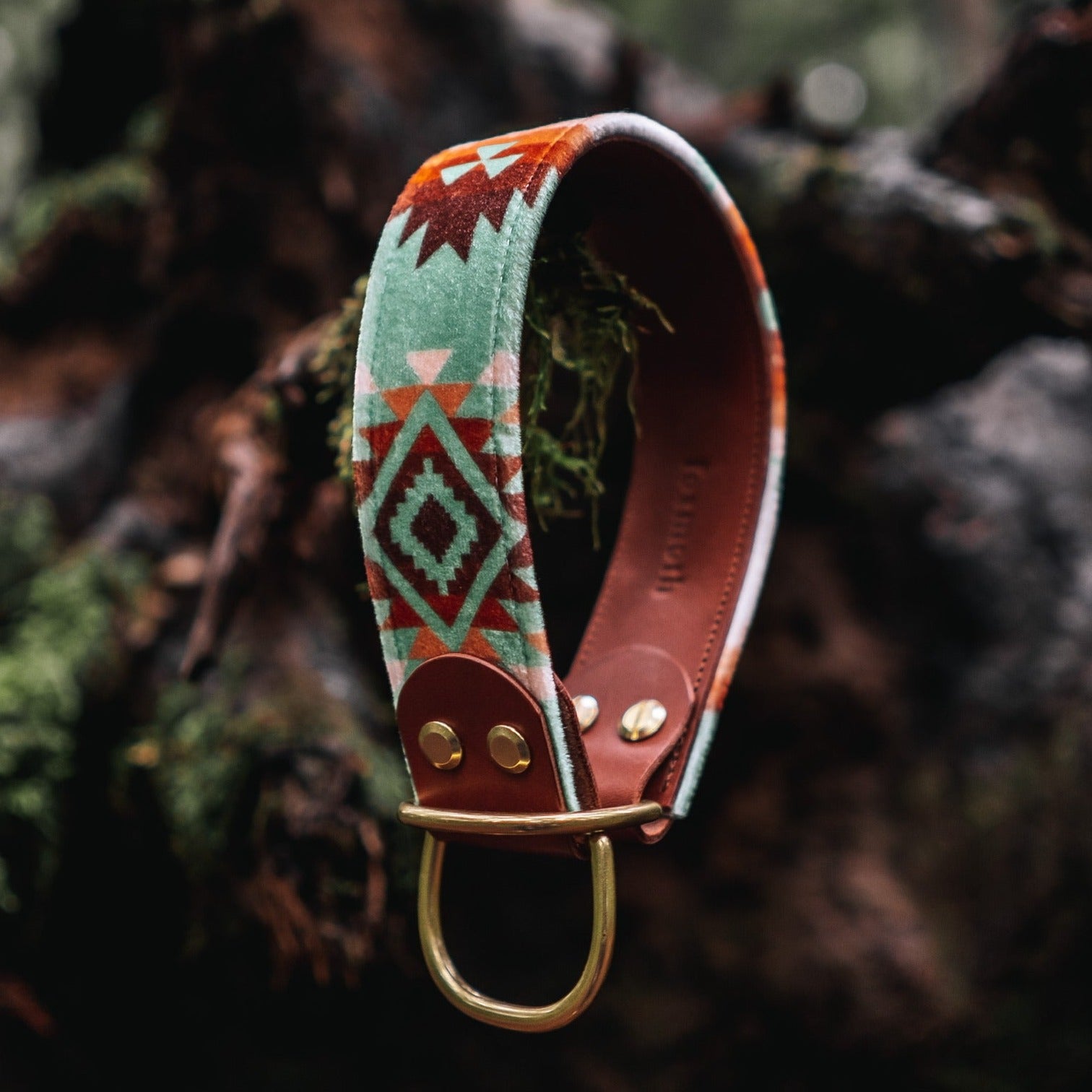 glacier collar - FoxMoth - Leather Dog Collar
